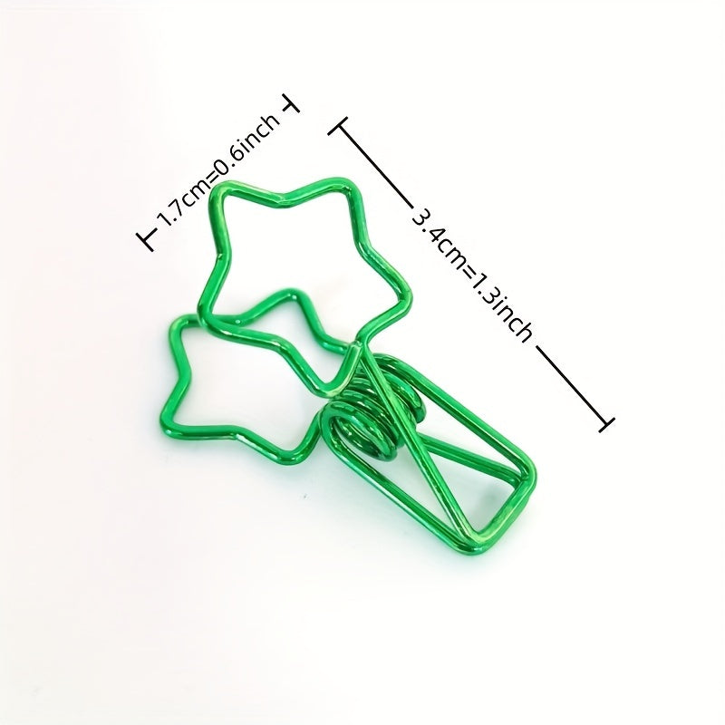 12pcs Hollow Out Paper Clips, Variety of Styles, Office School Household