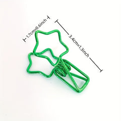 12pcs Hollow Out Paper Clips, Variety of Styles, Office School Household
