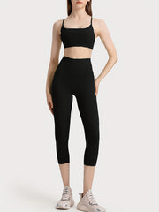 Criss Cross Sports Tank Top Beauty Back Sports Bra
