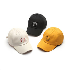 Men's Smile Face Baseball Cap Embroidery Sunscreen Hat Adjustable Light Weight