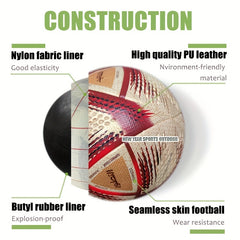 Size 5 Soccer Ball Durable Competition Football