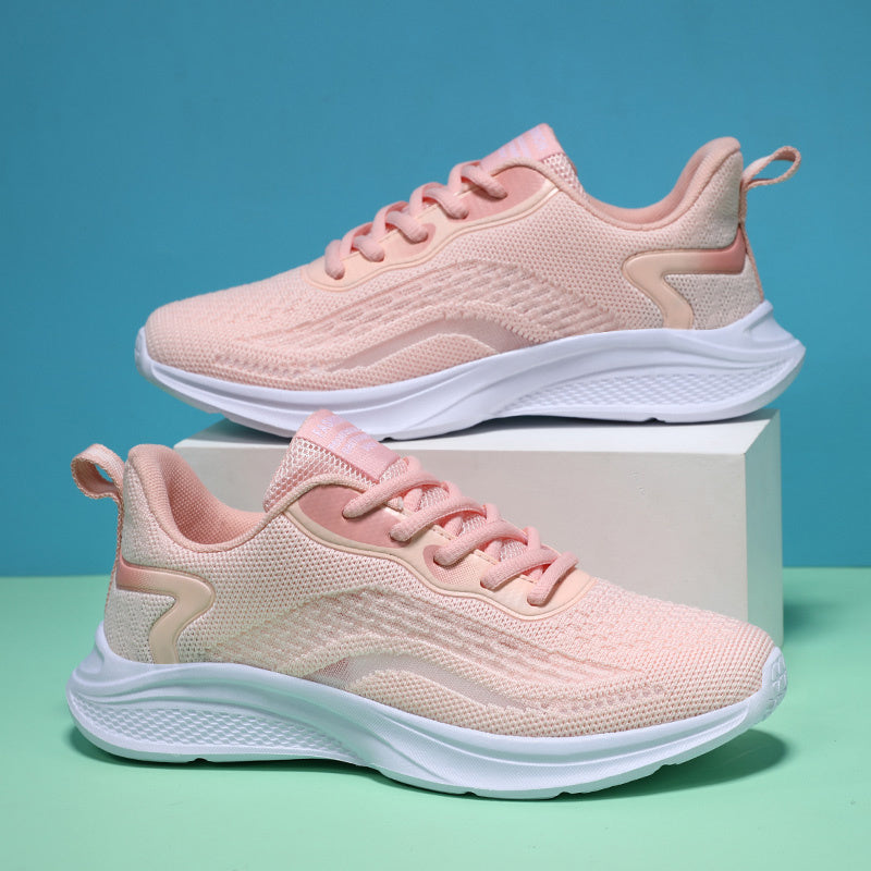 Women's Lightweight Mesh Running Shoes Breathable Lace Up Sneakers