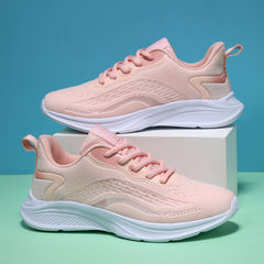 Women's Lightweight Mesh Running Shoes Breathable Lace Up Sneakers