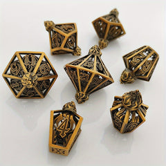 Hollow Wine Bottle Dice Set Of 7 For RPG Games