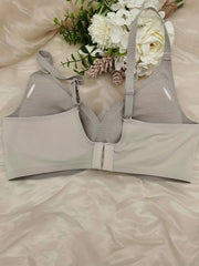 Striped Wireless Push Up Bra - Comfy & Breathable