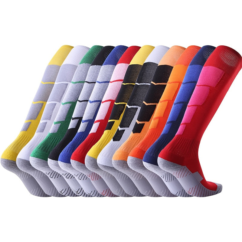 1pair Men's Non slip Breathable Knee High Stockings