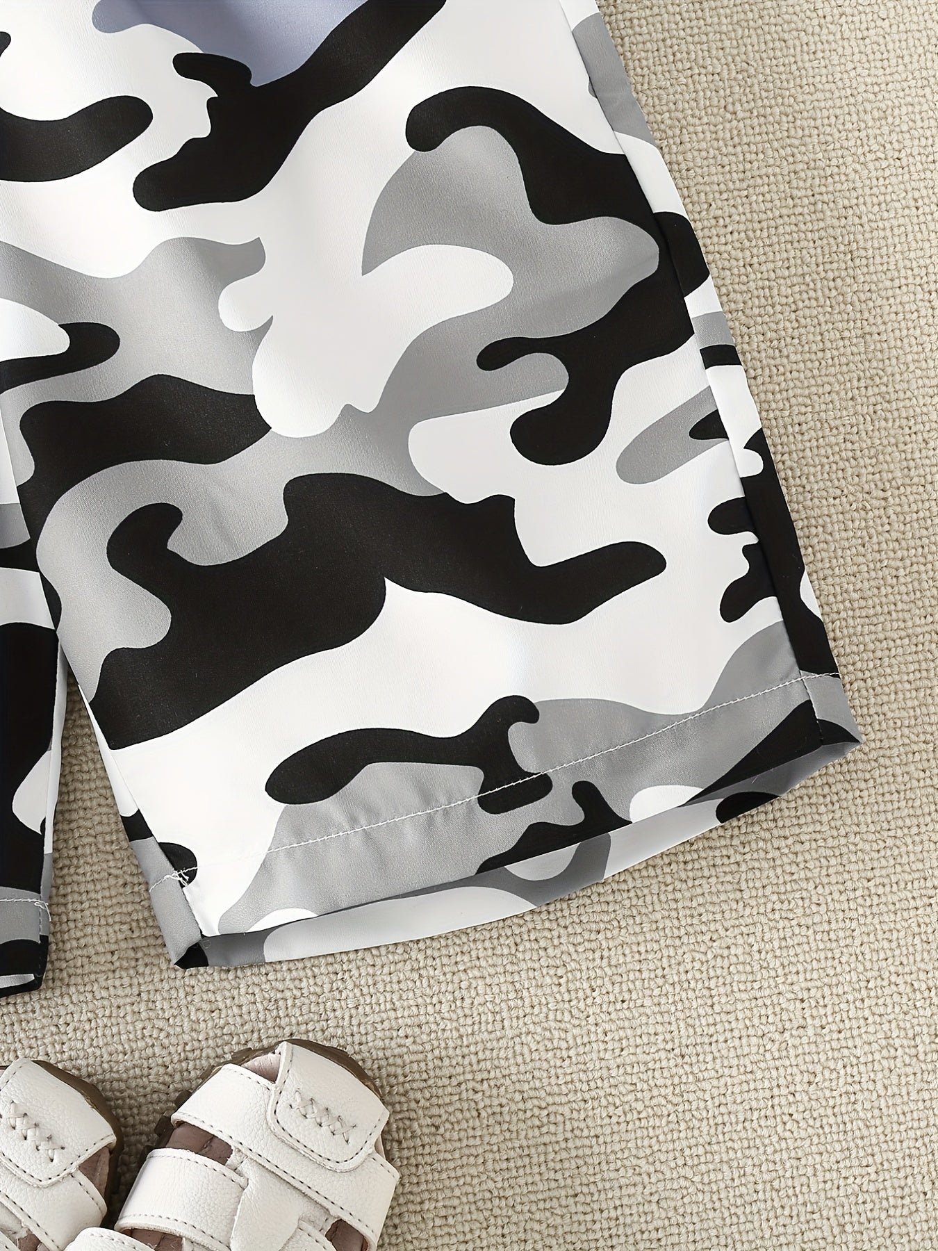 Boys Camo Casual Shorts Comfortable Breathable Kids Summer Clothes