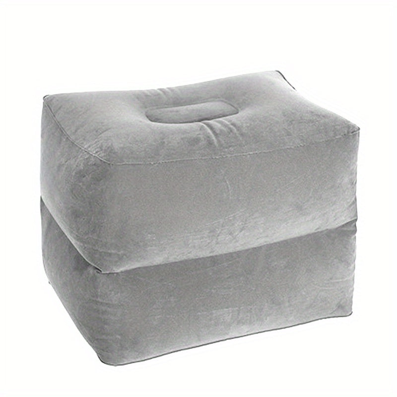 Inflatable Flocking PVC Ottomans for Travel and Office Nap