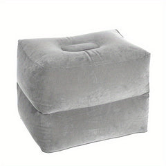 Inflatable Flocking PVC Ottomans for Travel and Office Nap