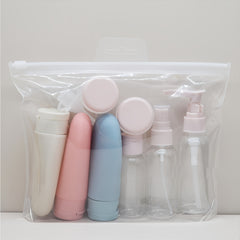 11pcs Travel Bottles Set Cosmetic Spray Toner Shampoo Shower Face