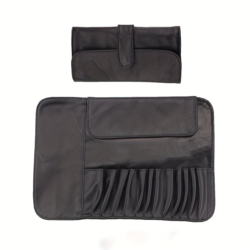 Makeup Brush Bag Multifunctional Roll Storage Case For Travel 12pcs