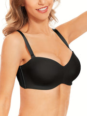 Strapless Bandeau Bra Push Up Stretch Everyday Bra Women's Lingerie
