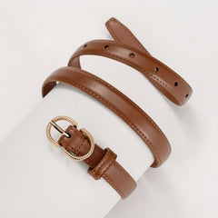 Girls Boys Oval Buckle Belt Fashion Accessory for Jeans Pants