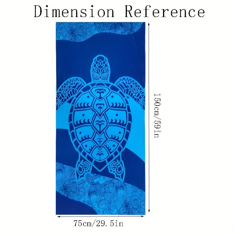 Soft Sand Proof Turtle Beach Towel for Swimming Camping Vacation