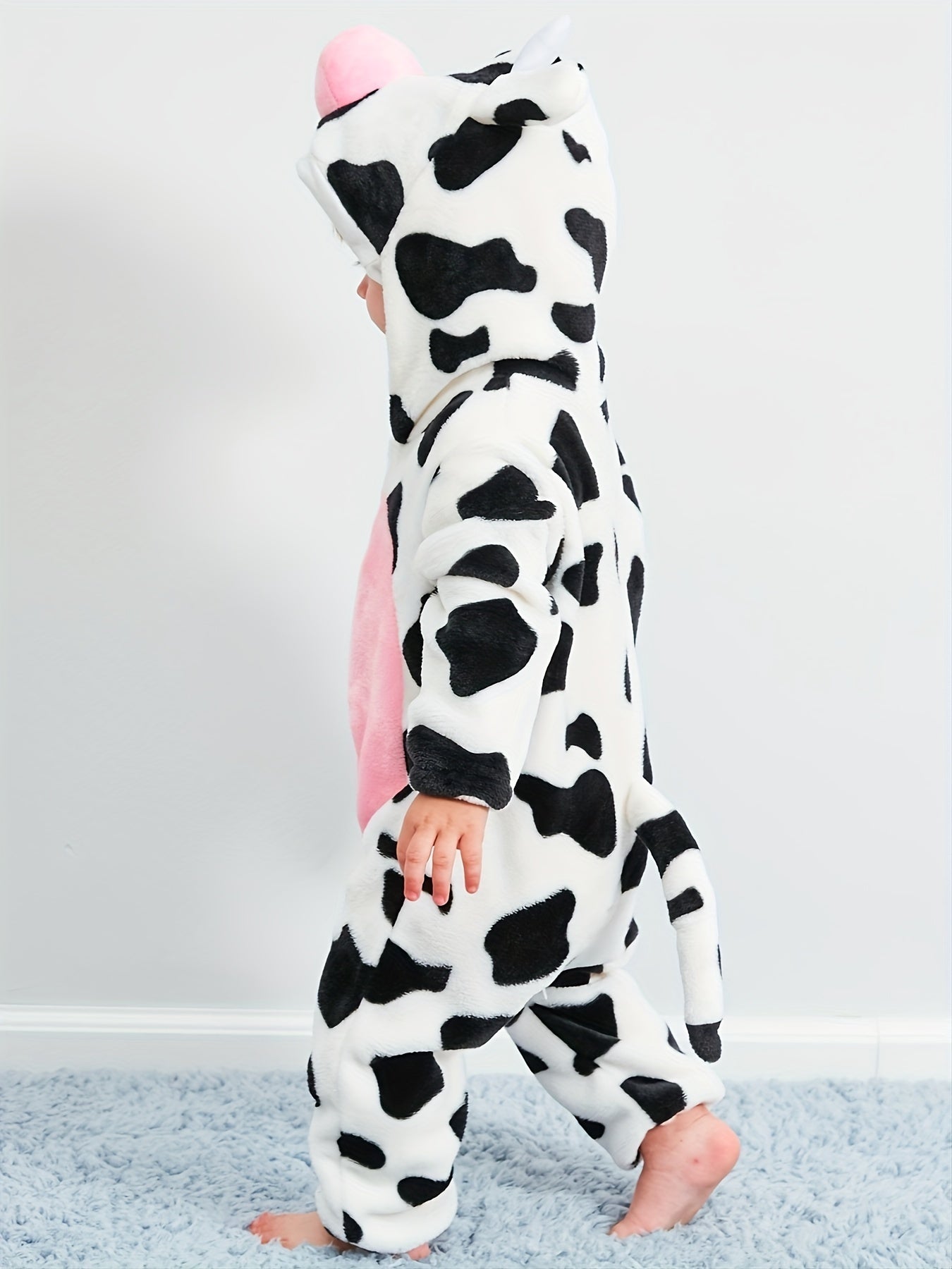 Kids Cow Hooded Onesie for Halloween Fun