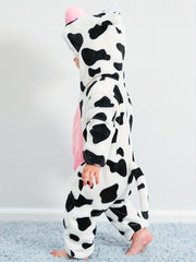 Kids Cow Hooded Onesie for Halloween Fun
