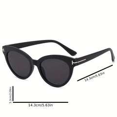 Oval Fashionable Sunglasses T shaped Men's And Women's Fashionable Sunglasses