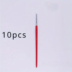 10 Nylon Hair Fine Tip Liner Brushes for Nail Art
