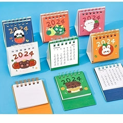Mini Fruit Text Desk Calendar Punch Card Ornament Calendar