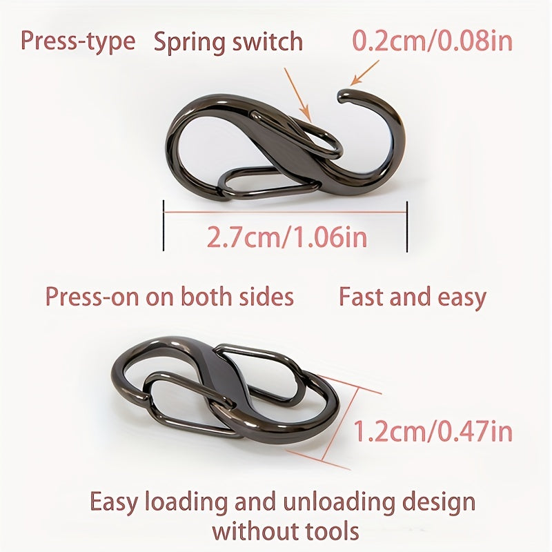 Adjustable Metal Buckle Bag Chain Shortener Strap Clasps DIY Connector
