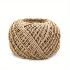 25M Natural Jute Rope Cord Hemp Twine Home Wedding Decoration Burlap Ribbon