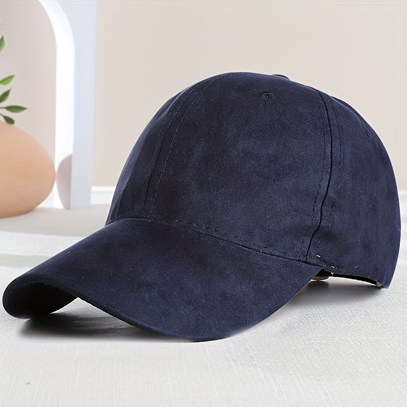 Suede Fleece Baseball Cap Sun Protection Hat