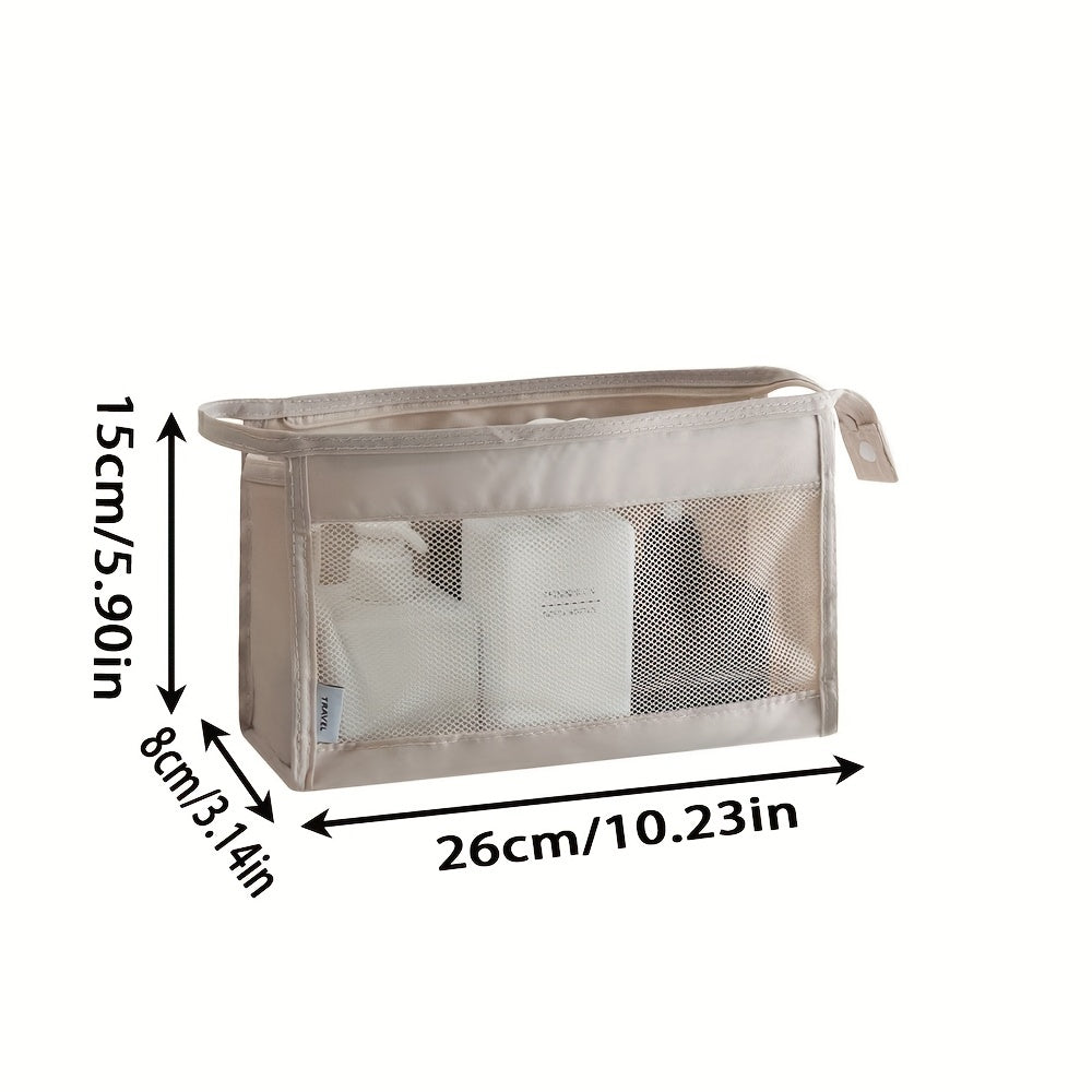 Portable Mesh Cosmetic Bag Makeup Storage Bag For Travel