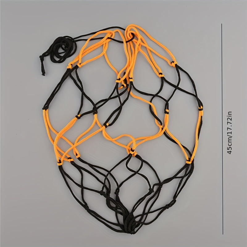 2pcs Sports Storage Bag Portable Net Pocket Outdoor Basketball Football