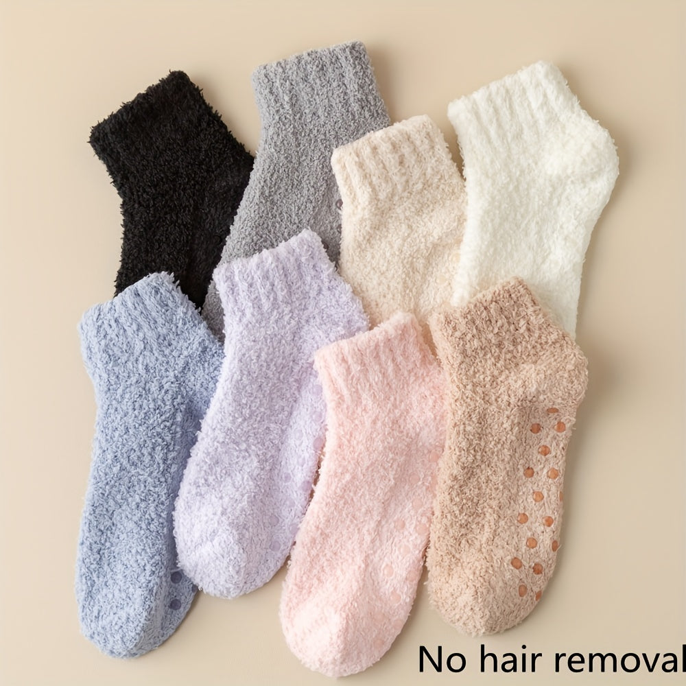 Cozy Fuzzy Socks Warm Crew Short Women's Stockings