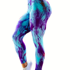 Tie Dye Quick Drying High Stretch Yoga Leggings
