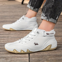 Men's Lace Up Sneakers Boots Casual Walking Shoes Comfortable