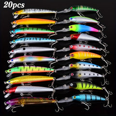 Bionic Minnow Fishing Lures 20pcs Set Hard Baits For Carp Fishing