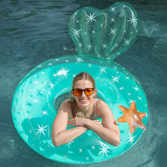 Starfish Pattern Inflatable Swimming Ring for Adult