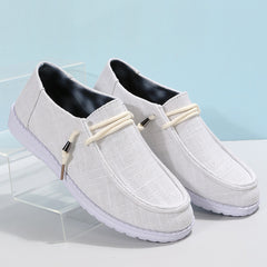 Women's Lightweight Canvas Shoes Solid Lace Up Low Top Comfy Casual Sneakers