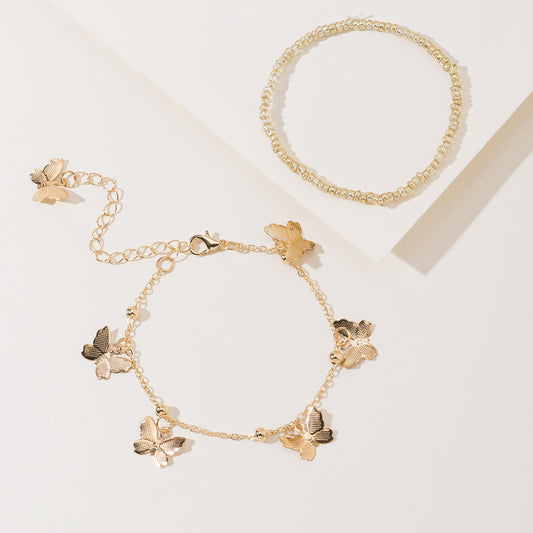 Butterfly Charm Bracelet Set