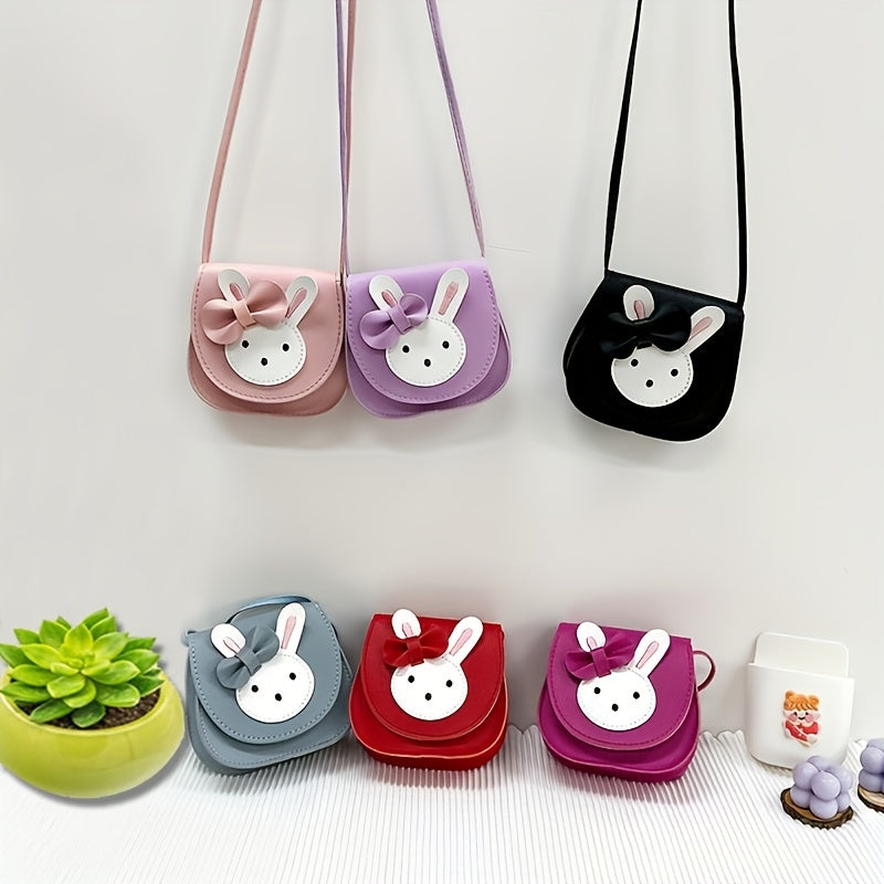 Girls Cartoon Rabbit Coin Purse Wallet Crossbody Bag