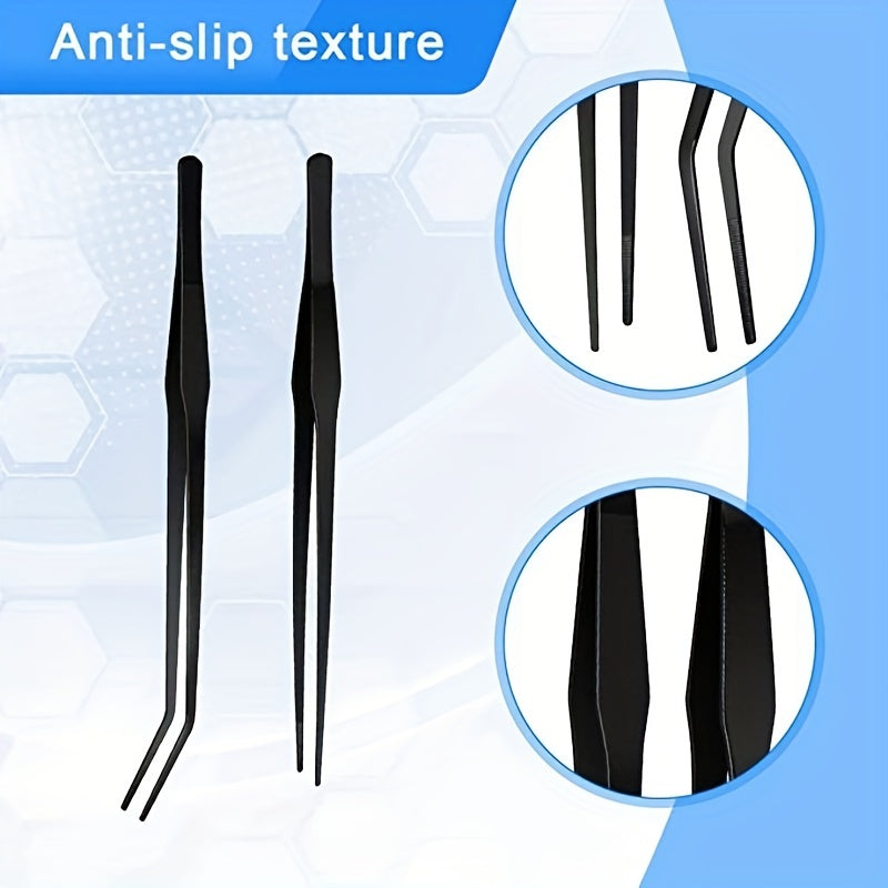 Stainless Steel Tweezers for Fish Tank Cleaning Aquarium Feeding Tool