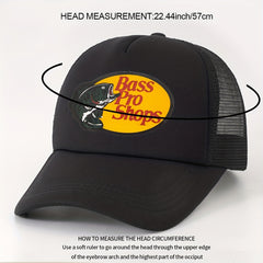 Candy Couple Trucker Hat Fish Print Mesh Baseball Cap