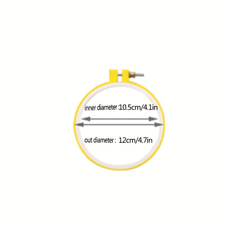 Multicolor Embroidery Hoop for Crafts DIY Cross Stitch Stand