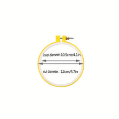 Multicolor Embroidery Hoop for Crafts DIY Cross Stitch Stand