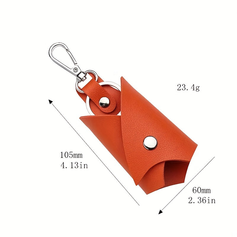 Bat Keychain Pendant PU Leather Car Key Bag