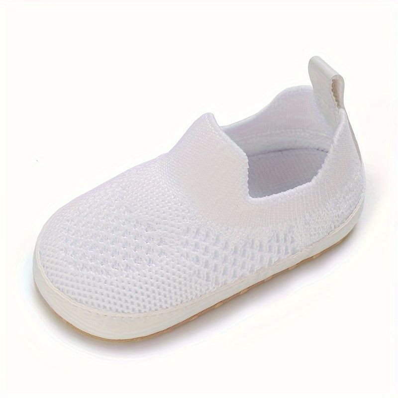 Casual Slip On Woven Shoes For Baby Boys Lightweight Breathable Anti-slip
