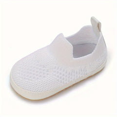 Casual Slip On Woven Shoes For Baby Boys Lightweight Breathable Anti-slip