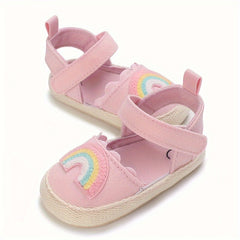Baby Girls Rainbow Sandals Breathable Lightweight for Indoor Outdoor