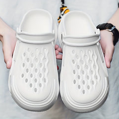 Men's Lightweight Comfy Clogs Hollow Out Non Slip Garden Shoes Summer