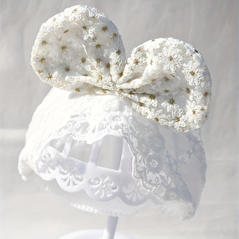 Baby Embroidered Bow Knot Headband Hairbands For Girls Newborn