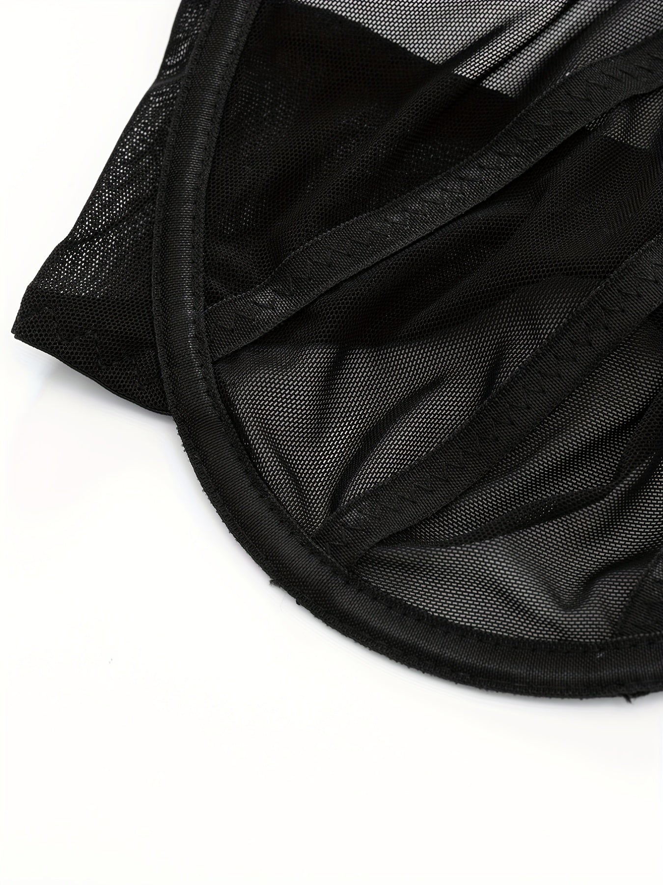 Sexy Striped Mesh Non Padded Underwire Bra