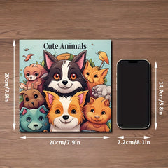 23pcs Thickened Paper Animal Coloring Book Thanksgiving Christmas Gift