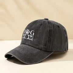 DOG MOM Baseball Cap Distressed Dad Hat Outdoor Sun Hats For Women