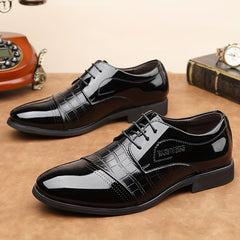 Men's Lace Up Derby Shoes Business Formal Wedding Events